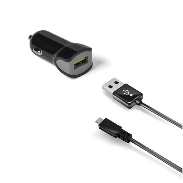 Celly KIT USB CAR CH+MICROUSB CABLE 12W